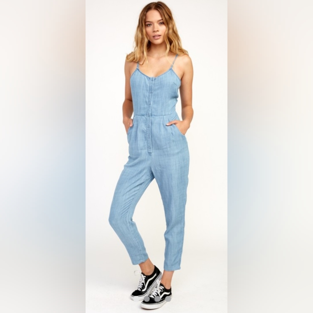 RVCA Light Blue Jumpsuit